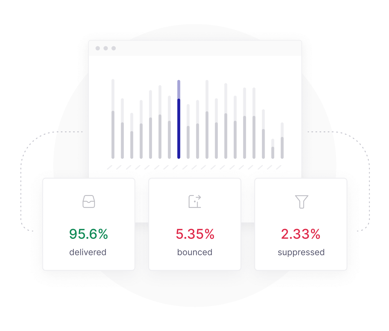 Email Analytics Dashboard illustration