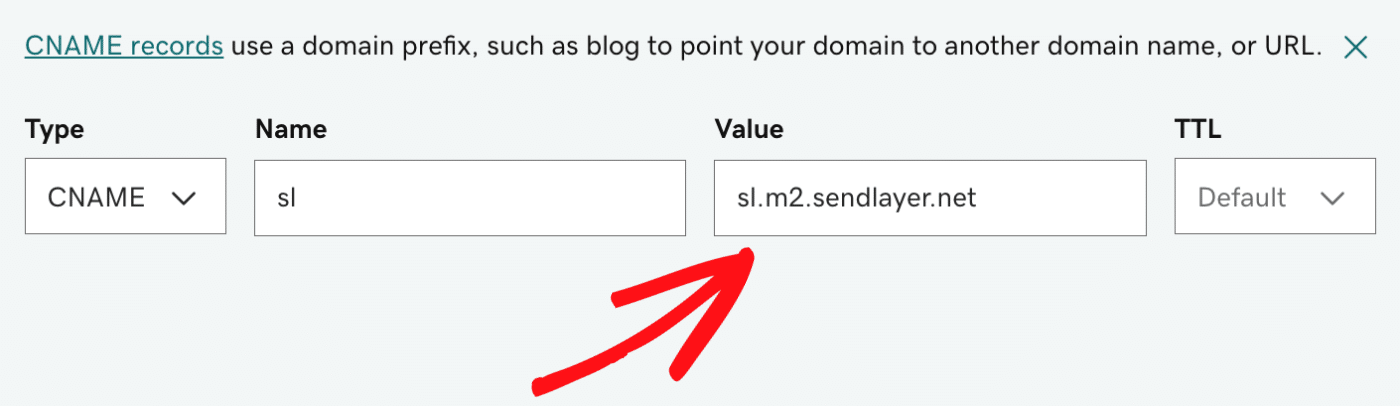 Paste value in value field