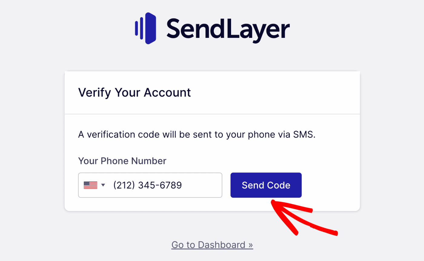 Send verification code