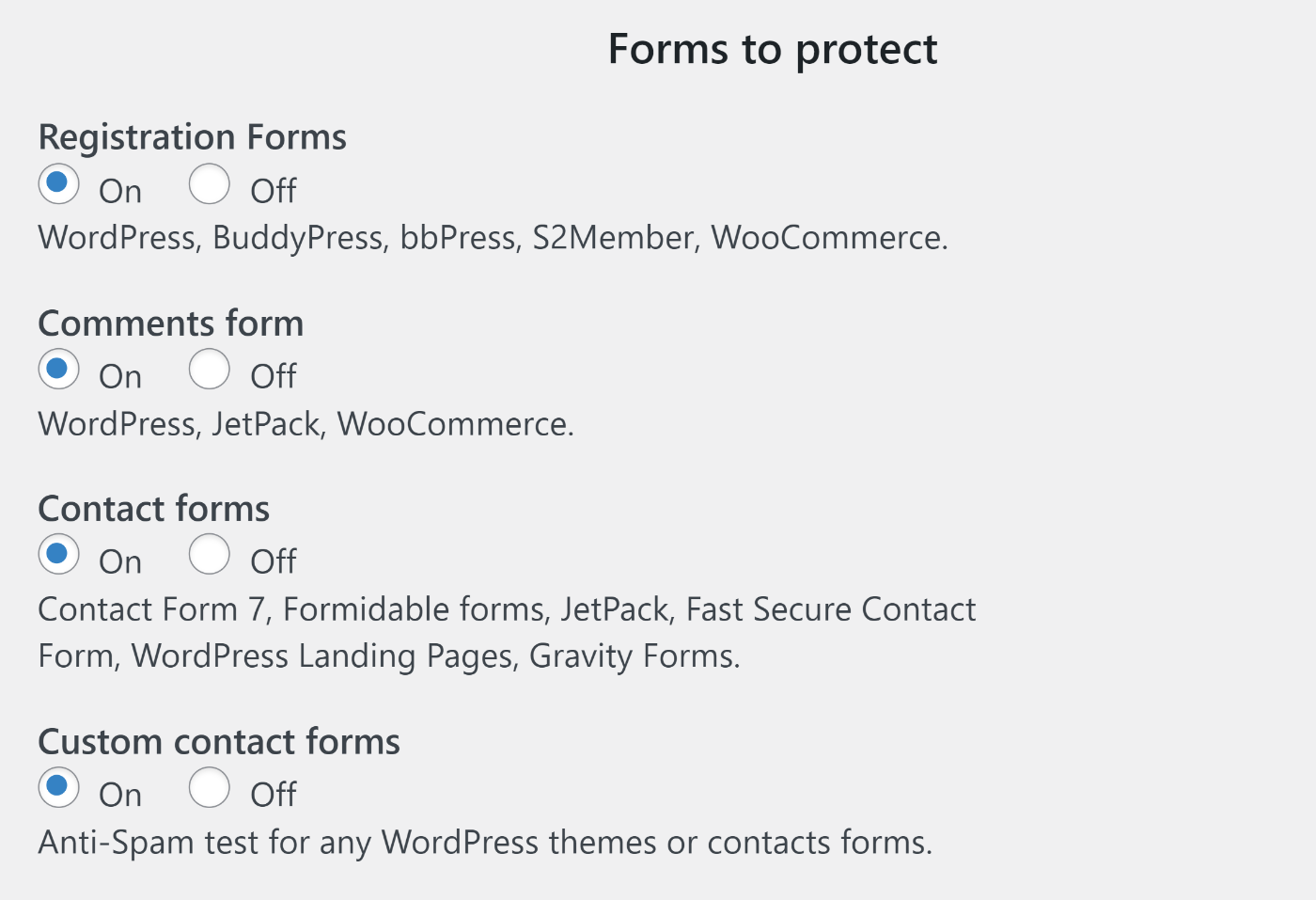 CleanTalk registration form anti-spam