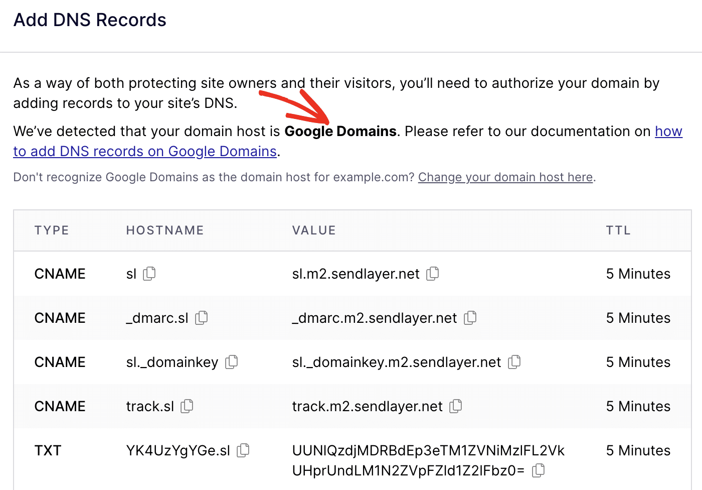 Google domains dns records