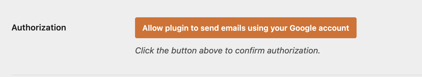 Allow plugin to send emails using your Google Account