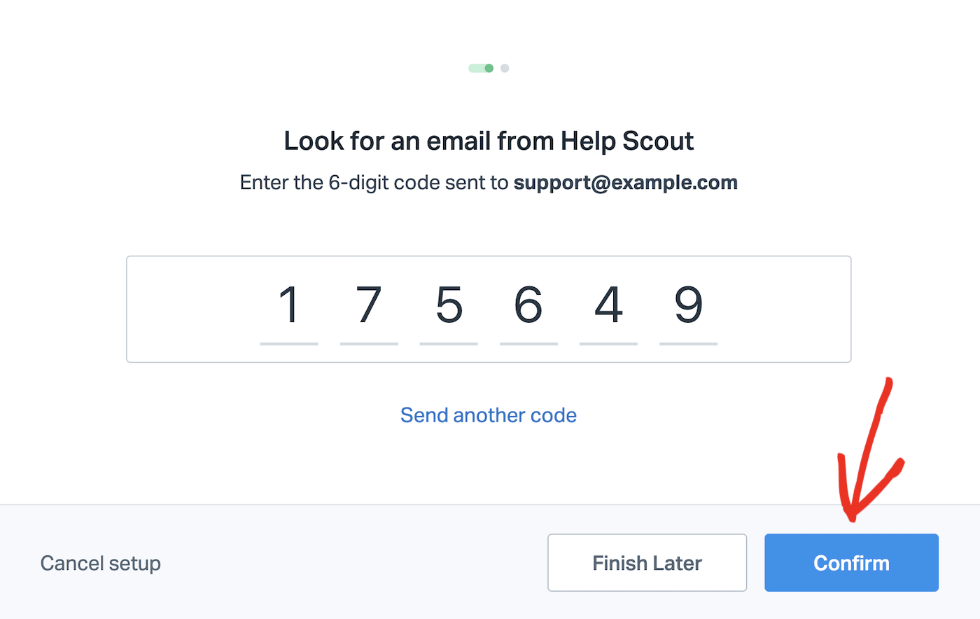 Help Scout email verification