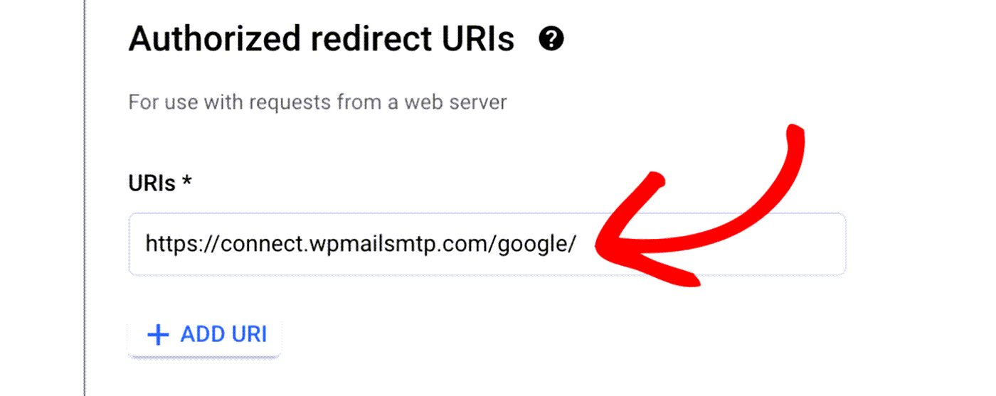 Redirect URI Google