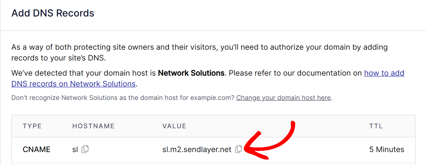 Copy value from SendLayer