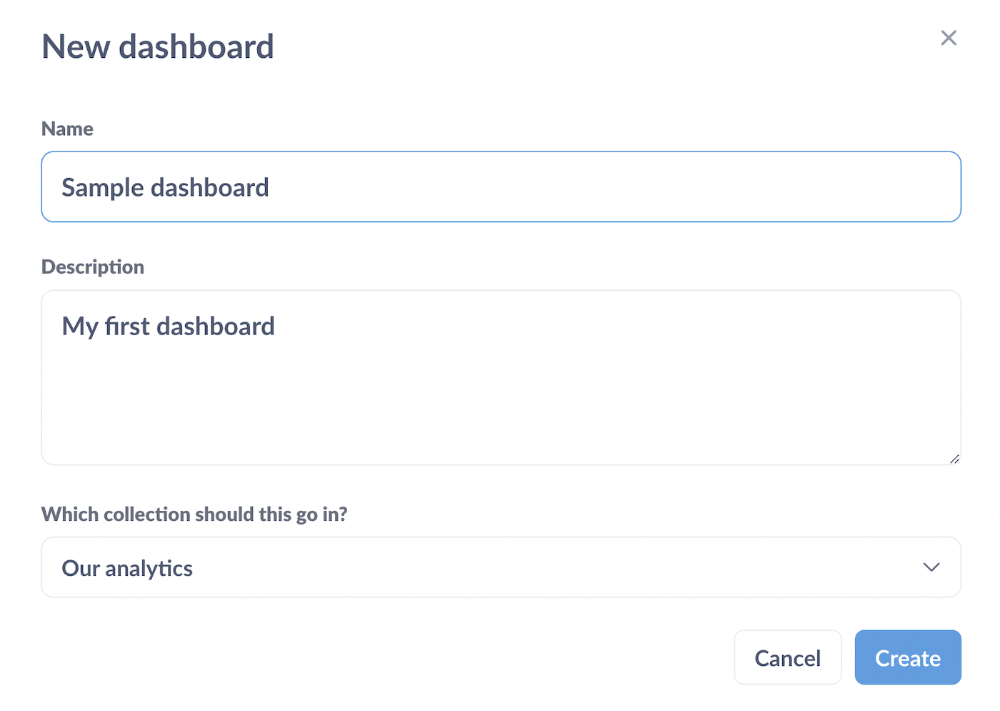 Add new dashboard