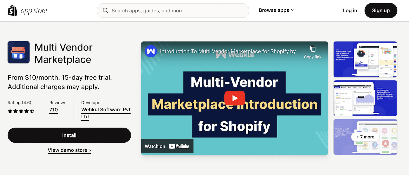Shopify Multi Vendor Marketplace App