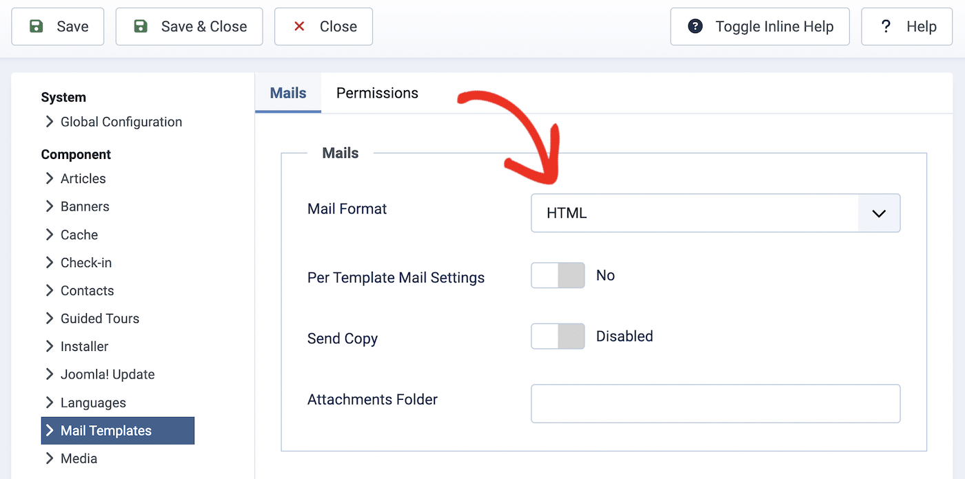 Activate HTML Email in Joomla