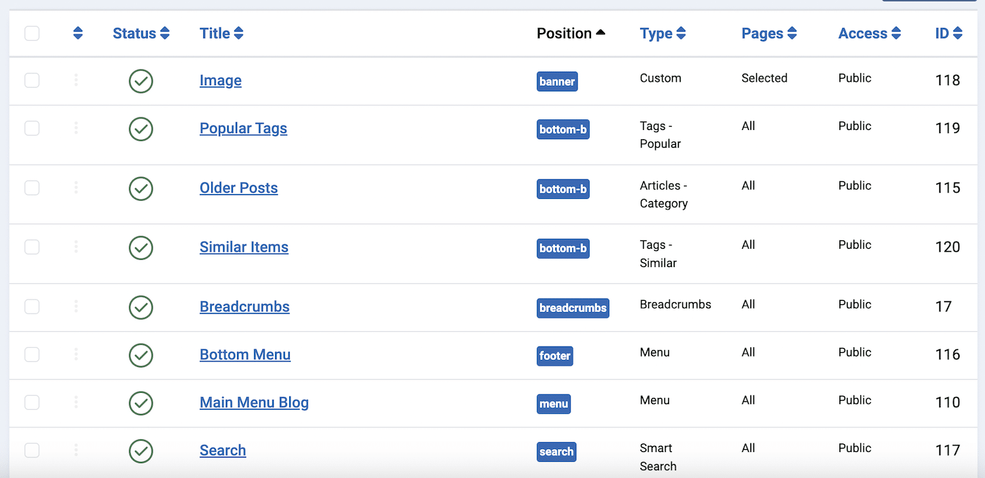 Joomla Modules