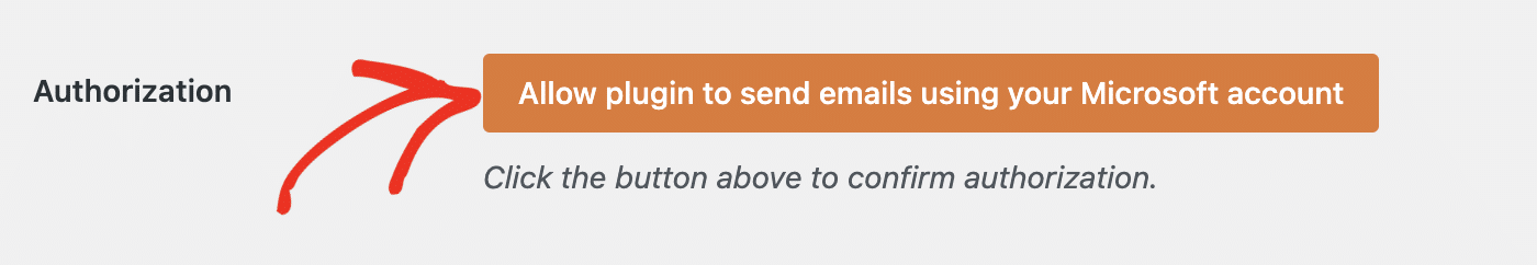 Allow plugin to send emails using your Microsoft account
