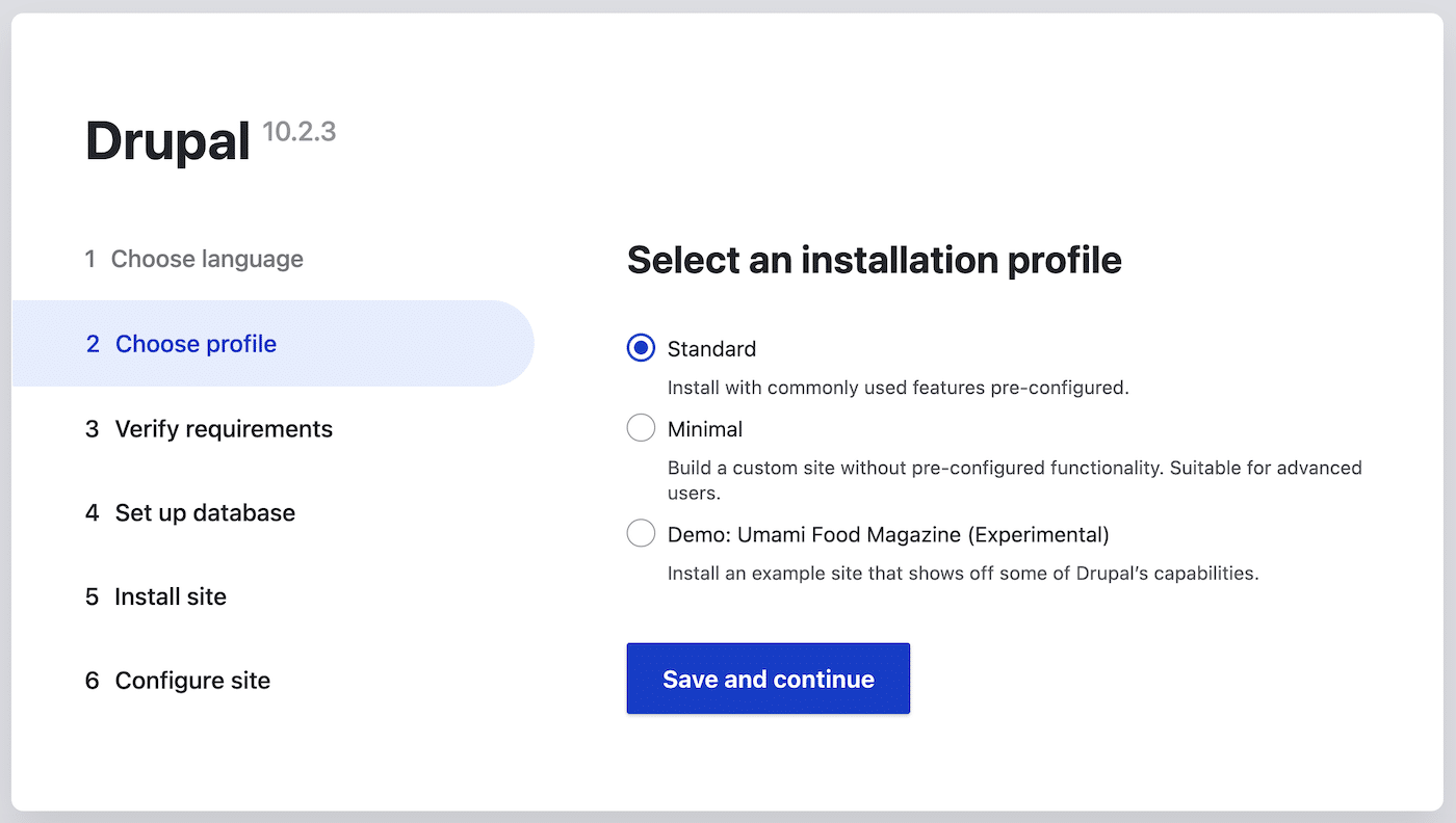 Drupal Installation Profile