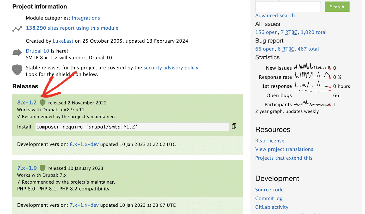 Drupal SMTP Authentication Support Module