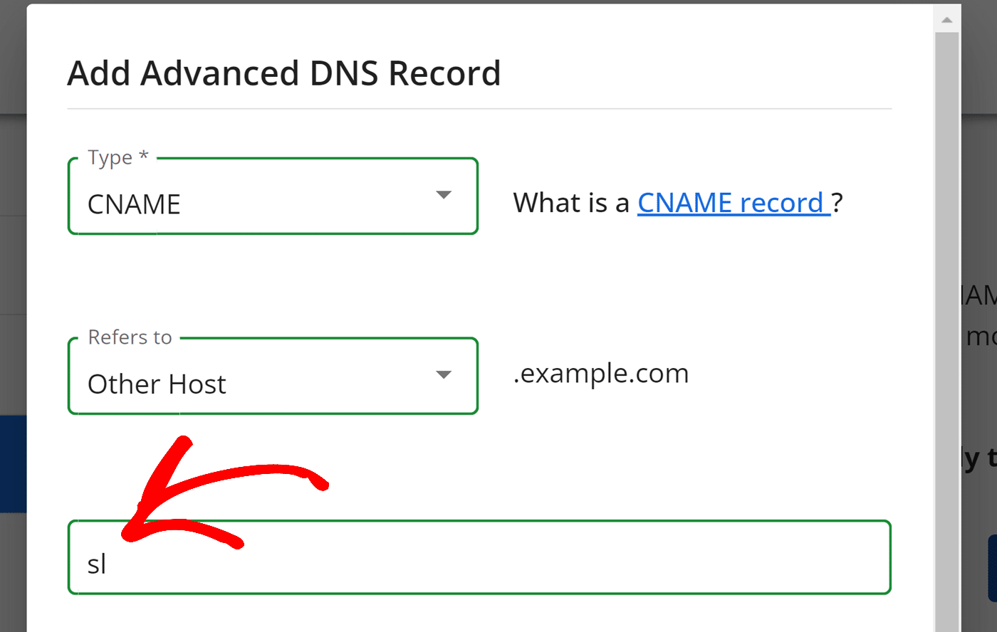 Paste hostname value