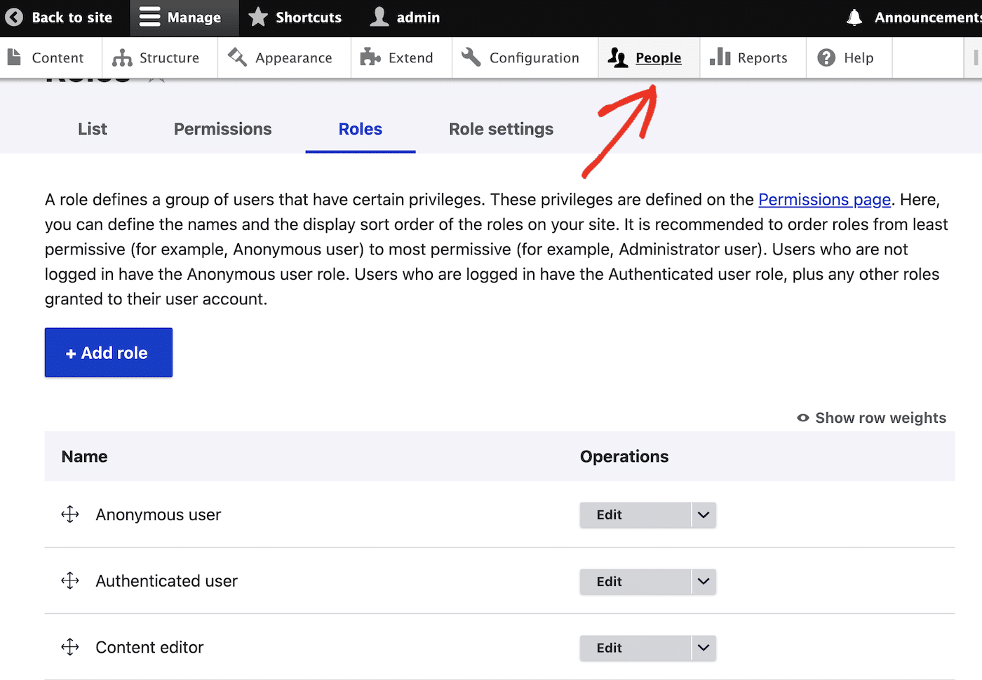 Drupal User Roles