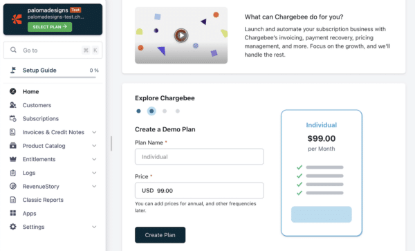 Chargebee Setup and Integration Quickstart Guide