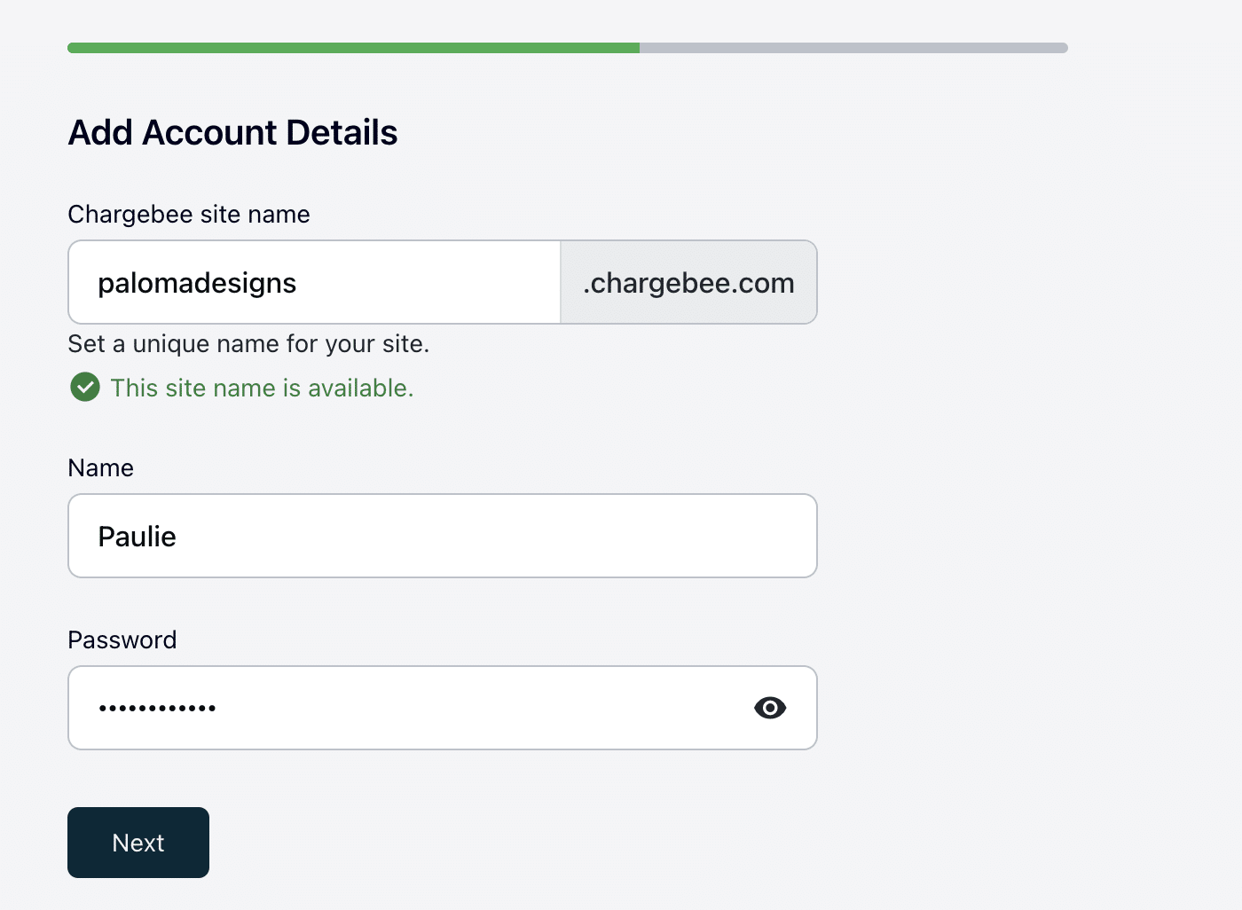 Set Up Chargebee Account