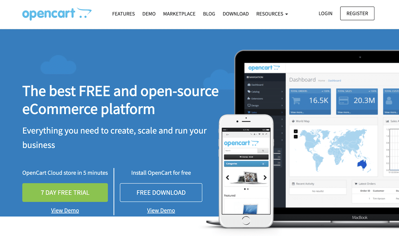 OpenCart Homepage