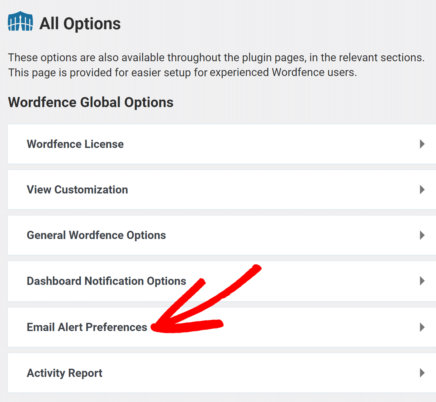 Click Email Alert Preferences