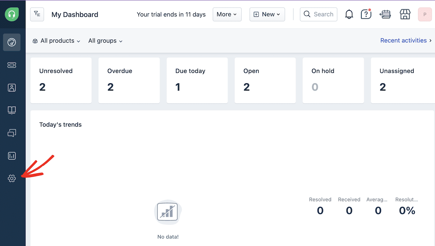 Freshdesk Admin Settings