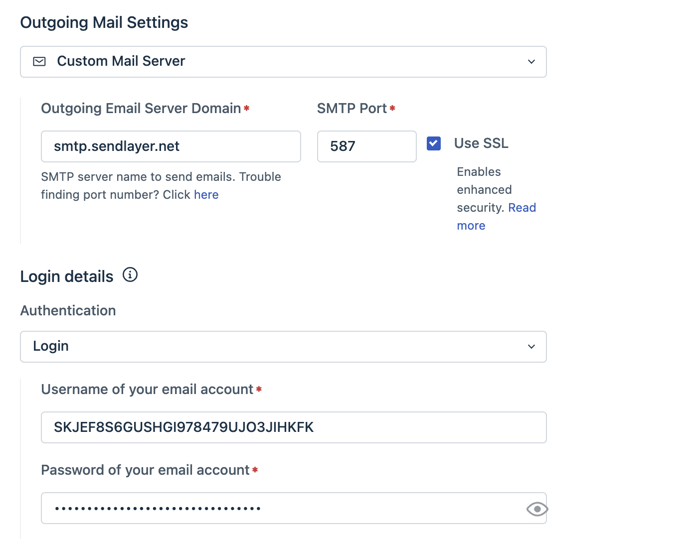 Freshdesk Outgoing Email Settings