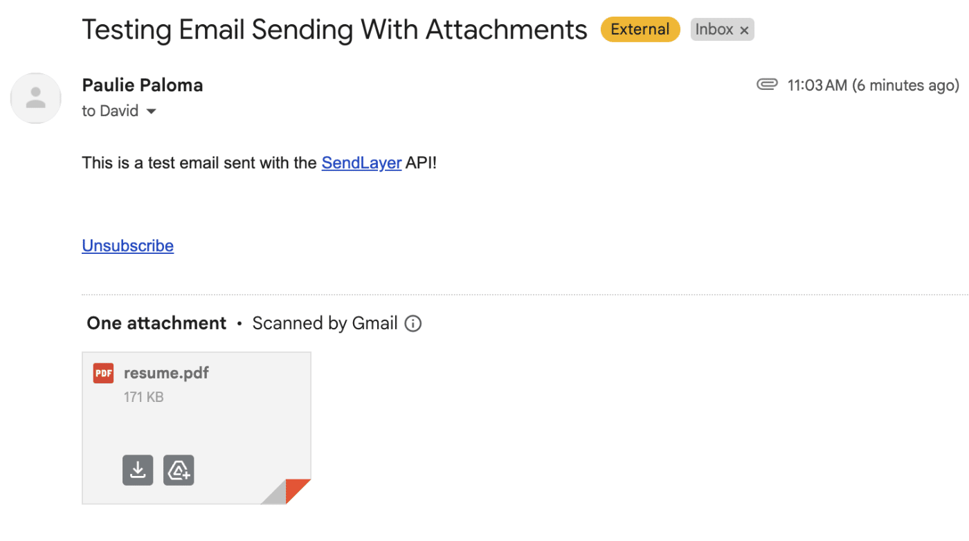 Sending API email in Go
