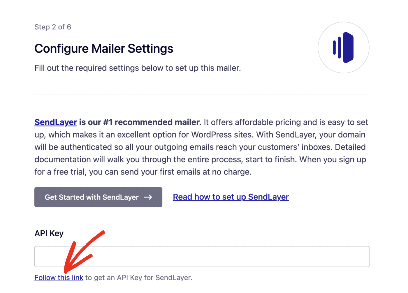 Documentation link in Setup Wizard
