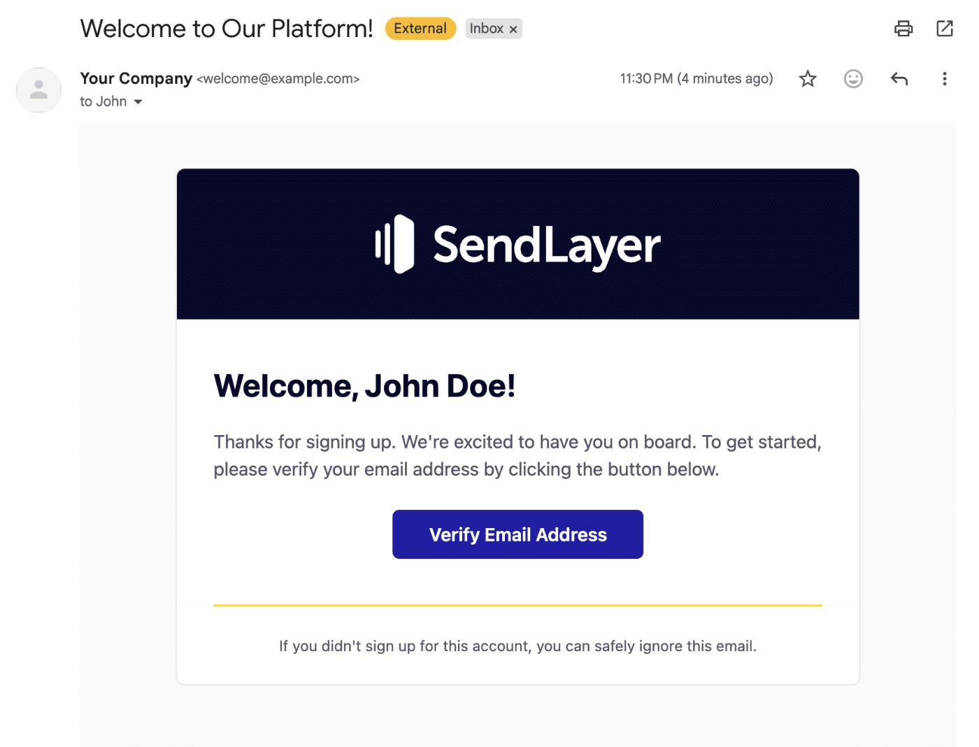 React Email template n Gmail