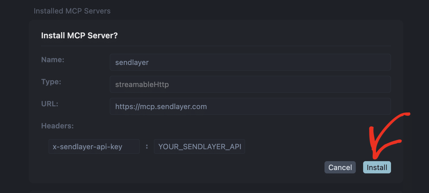 Install MCP server in Cursor