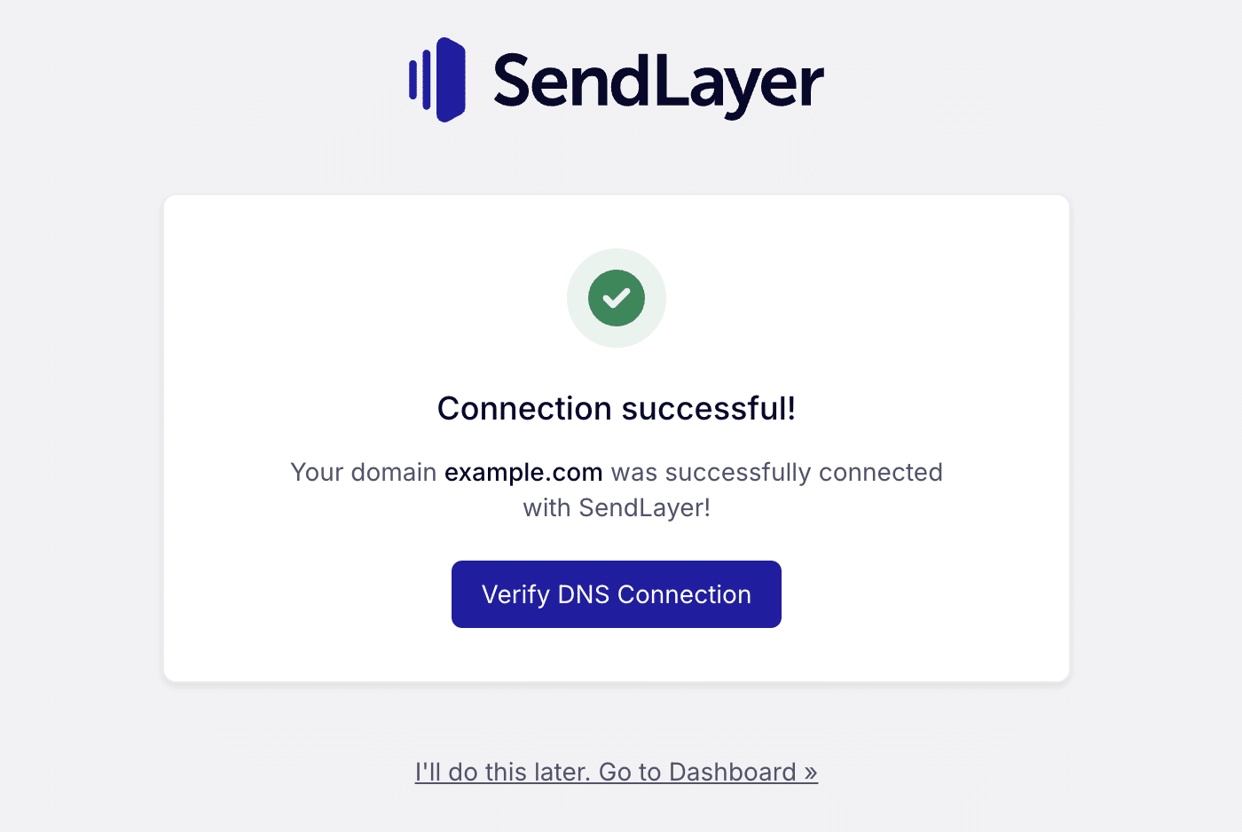 Connection successful