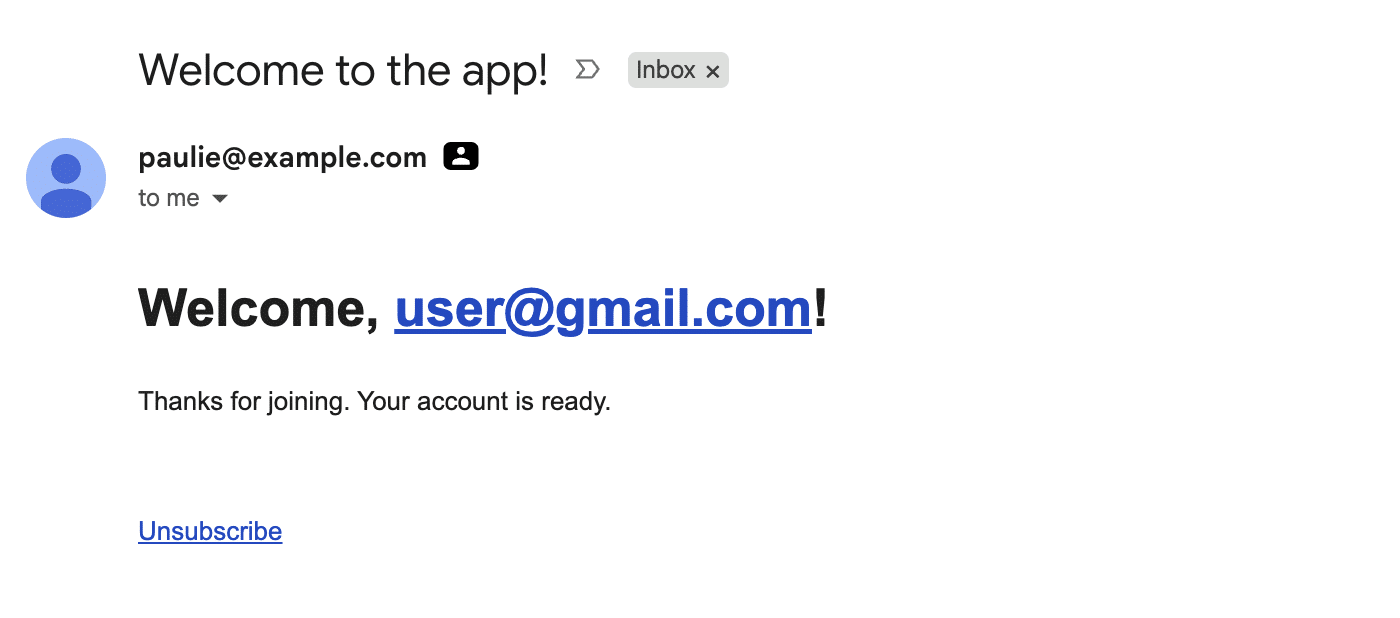 Send email in Ruby gmail example