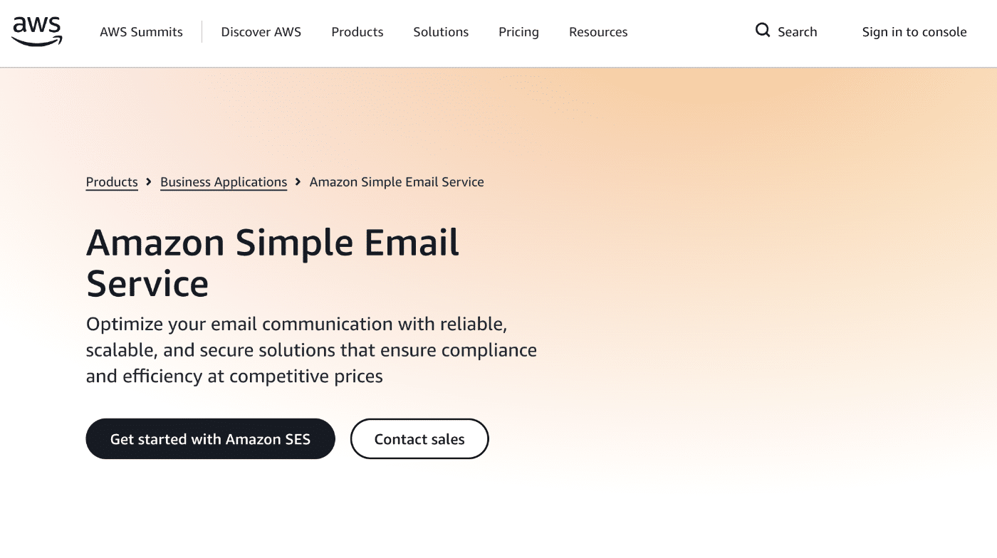 AWS SES email API