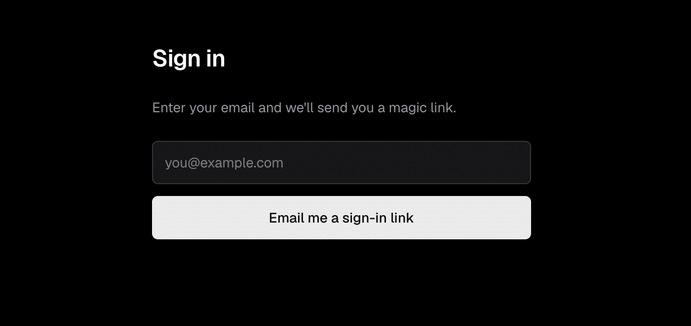 Send NextAuth sign in link email