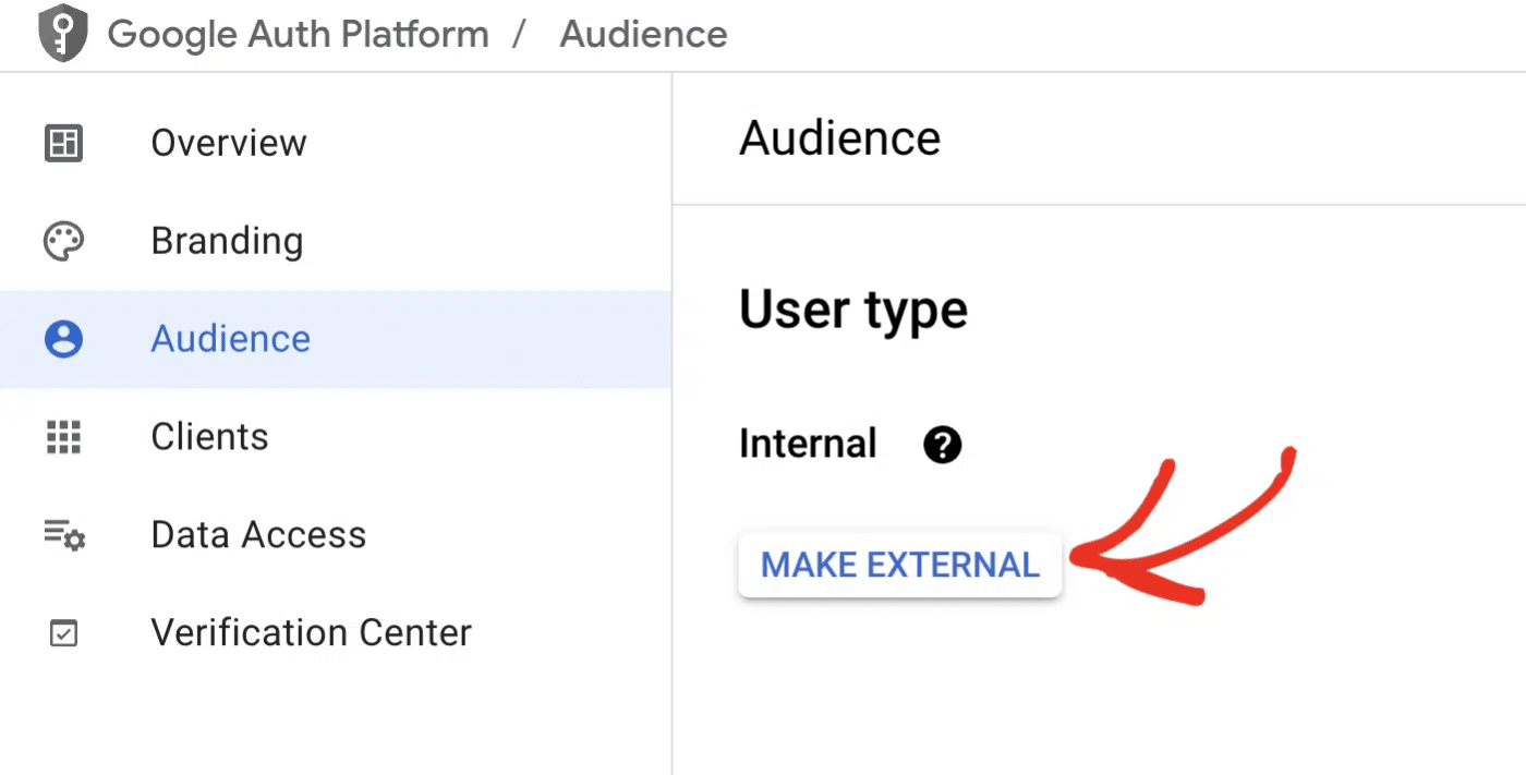 Make app external